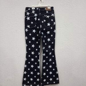 Judy Blue Blue and White Star Boot Cut Jeans